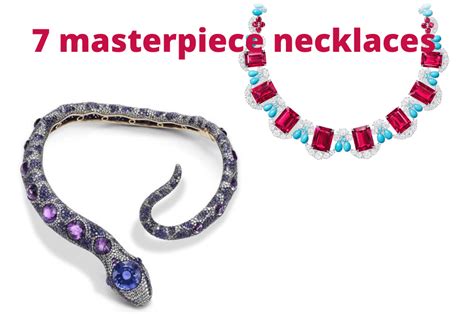 7 Masterpiece necklaces from 7 high-end jewelry brands