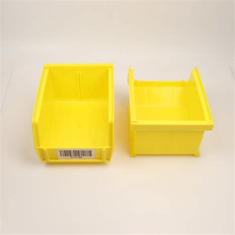 Uline Yellow Plastic Stackable Bins 24 Pieces Property Room