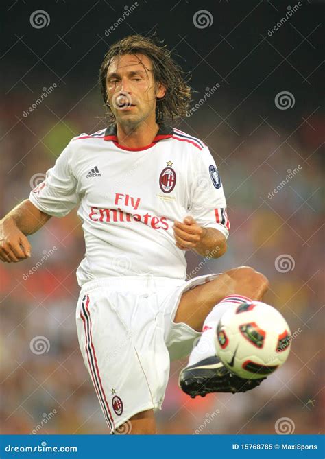 Andrea Pirlo Player Of AC Milan Editorial Image - Image: 15768785