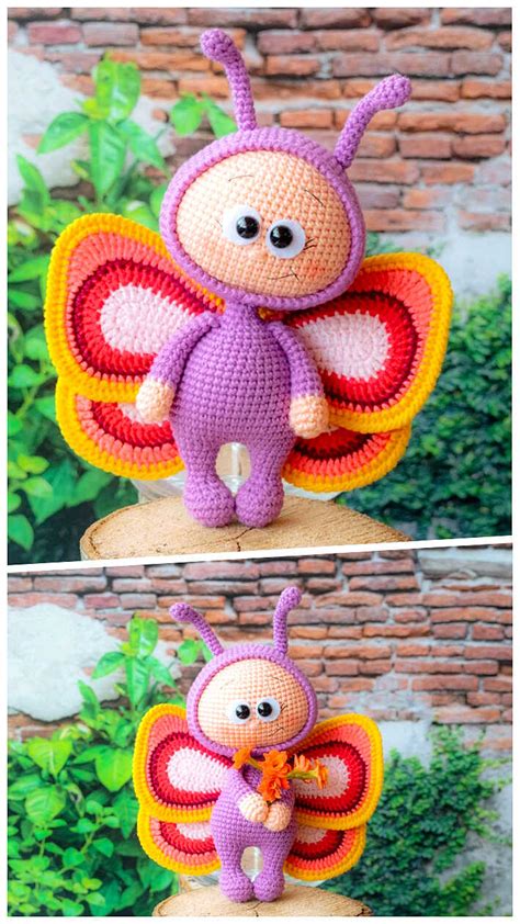 Cutest Amigurumi Butterfly Crochet Patterns Penguin Hobbies