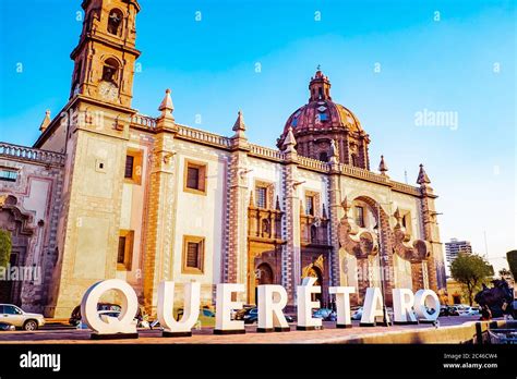 Historical Town Queretaro in Mexico Stock Photo - Alamy