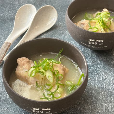 鶏手羽元de参鶏湯風スープ【絶品美味しすぎる美肌スープ】 レシピサイトnadia