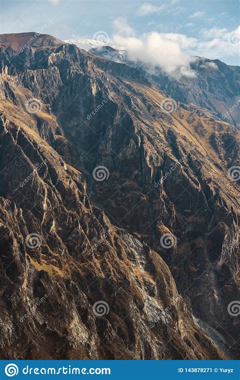 Steep Andes Mountains Stock Image Image Of Severe Wild 143878271