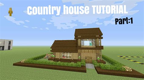 How To Build A Country House In Minecraft Part1 Youtube