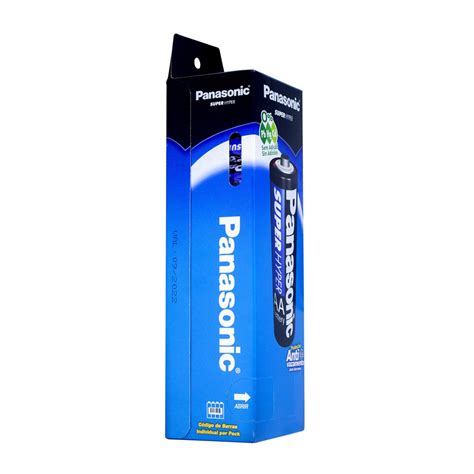 Pilha AA Panasonic Super Hyper Um 3sh Cilíndrica Kit De 52 Unidades