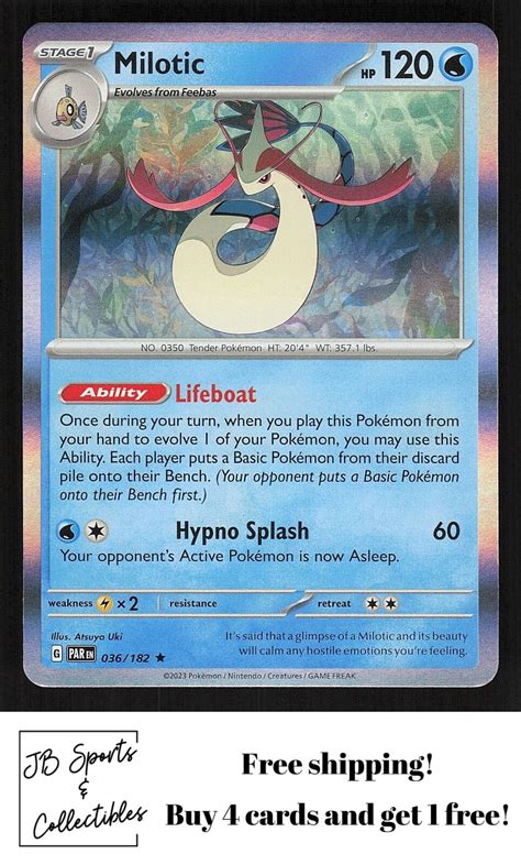 Milotic Holo Pokemon SV04 Paradox Rift 036 182 EBay