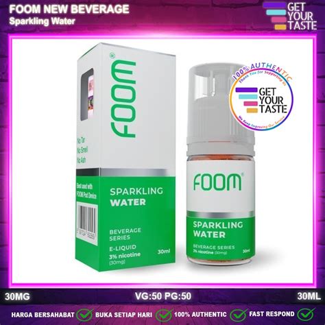 Jual Liquid FOOM Sparkling Water Salt Nic 30ML Beverage Saltnic By Foom