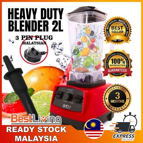 Heavy Duty Blender Pengisar L Tugas Berat Juicer Ice Blended Smoothie