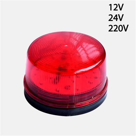 Wired Strobe Siren 12v 24v 220v Signal Warning Light Flash Siren Led