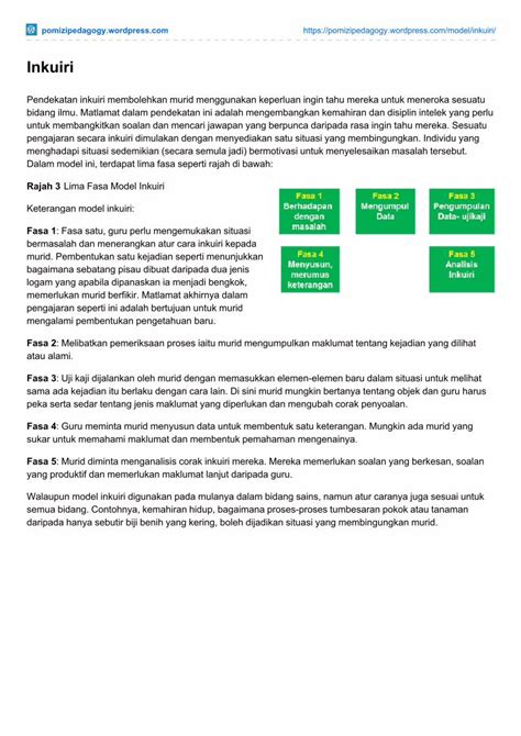 Pdf Inkuiri Pedagogi Dalam Pendidikan Pdf Dokumen Tips