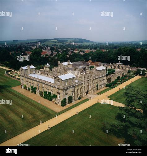 Wilton House Home Of Earl Of Pembroke Uk Aerial View Stock Photo Alamy