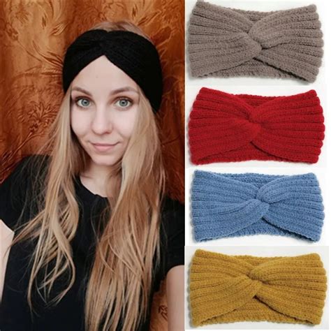 Winter Warm Headband For Women Woolen Knitting Headbands Wool Knitted