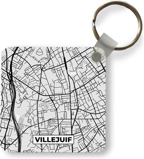 Sleutelhanger Uitdeelcadeautjes Plattegrond Villejuif