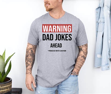 Warning Dad Jokes Ahead Shirt Dad Jokes Shirt Funny Dad Shirt Funny