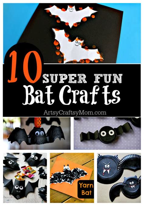 Top 10 Easy Halloween Bat Crafts for Kids | Bat craft, Halloween bats ...