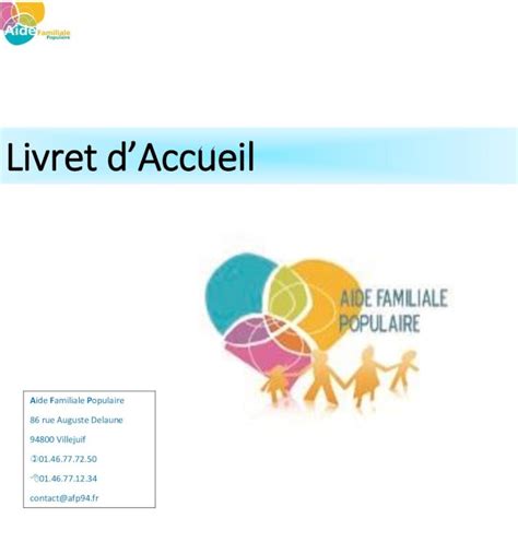 Pdf Livret Daccueil Afp Org Ce Livret Daccueil Les