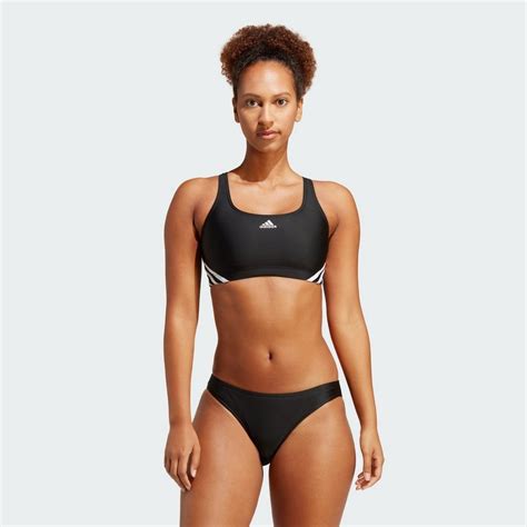 Adidas Sportswear Bustier Bikini 3 Streifen Bikini