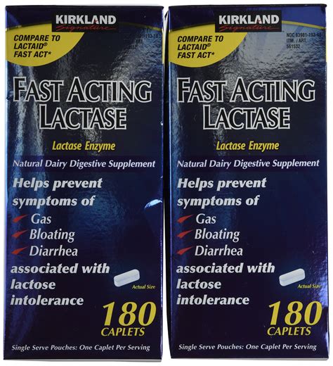 Kirkland Signature Fast Acting Lactase, 180 Caplets Costco, 44% OFF