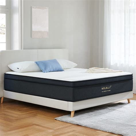 Molblly King Mattress 12 Inch Hybrid Mattress In A Box With Gel Memory