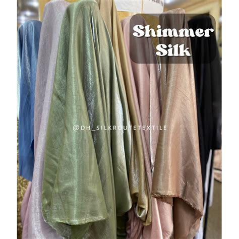 Jual Kain Shimmer Silk Meteran Shopee Indonesia