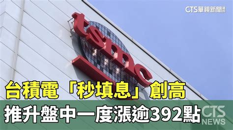 台積電「秒填息」創高 推升盤中一度漲逾392點｜華視新聞 20240613 Youtube