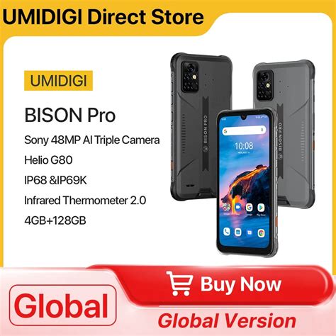 UMIDIGI BISON Pro Versi N Global Tel Fono Inteligente NFC 128GB IP68