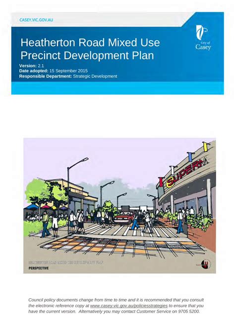 Pdf Heatherton Road Mixed Use Precinct Development Plan Full Line