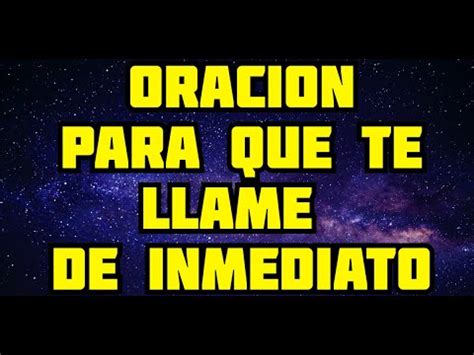 ORACION PARA QUE TE LLAME DE INMEDIATO 100 Efectivo YouTube