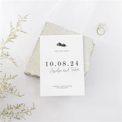 Mountain Vista Save The Date Be My Guest Design