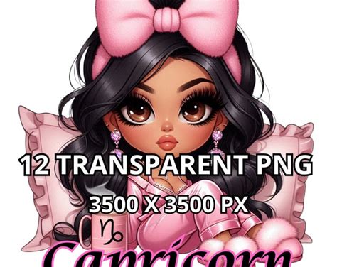 Zodiac Png Bundle 12 TRANSPARENT PNG Zodiac Sign Png Chibi Latina