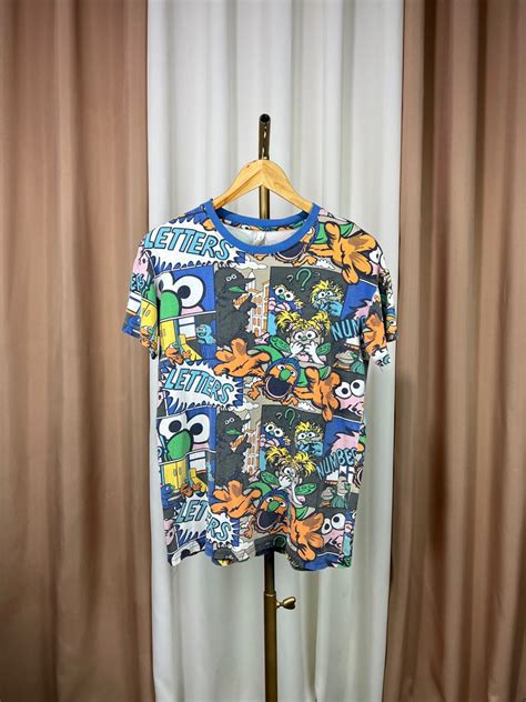 Vintage Sesame Street Graffiti Street Tshirt Men S Fashion Tops