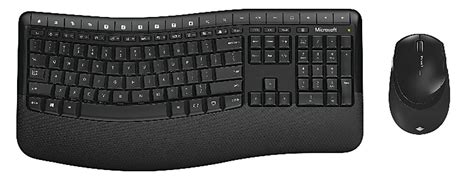 Microsoft 5050 Wireless Keyboard Mouse Contouredcurved Compact Keyboard