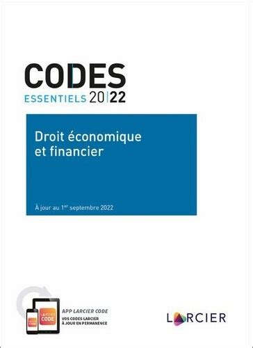 Droit Conomique Et Financier De Larcier Grand Format Livre Decitre