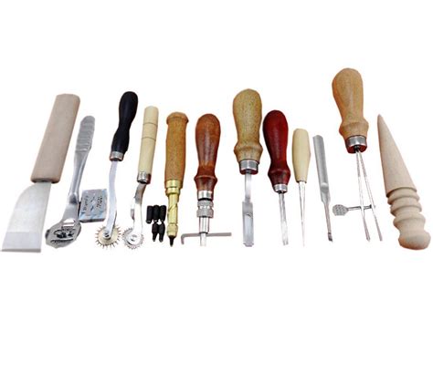 Leather Craft Tools Kit Basic Hand Stitching Leathercraft Set 12 Stlye