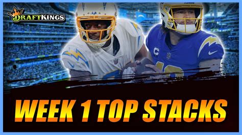 Draftkings Week Five Top Stacks For Nfl Dfs Tournaments Youtube