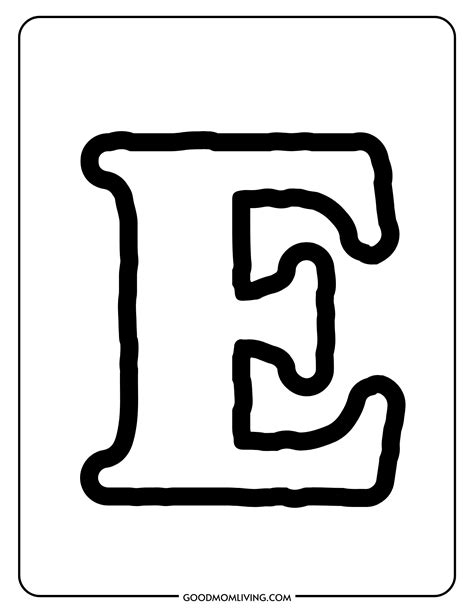 Letter E Coloring Pages – Letter E Activities for Preschool | Lettering