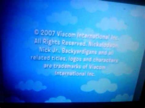 Nick Jr Backyardigans End Credits