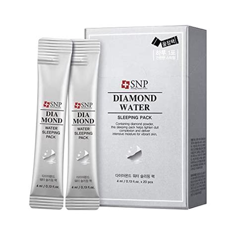 SNP Diamond Water Sleeping Pack 20x4ml 0 13oz Amazon In Beauty