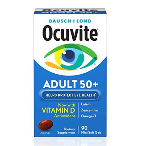 Ocuvite Eye Vitamin And Mineral Supplement Contains Zinc Vitamins C E Omega 3 Lutein