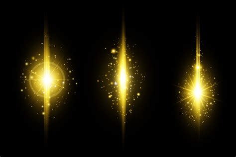 Set of Golden Glowing Lens Flares Graphic by loserarif · Creative Fabrica