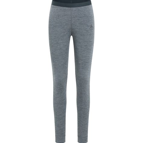 Odlo Natural Merino 260 Base Layer Bottoms Women Odlo Steel Grey Melange