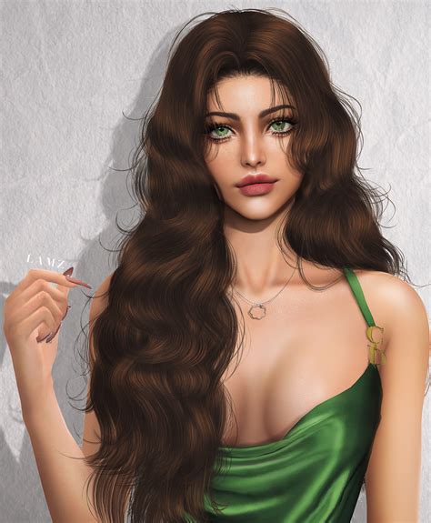 [ L A M Z ] — Lamz Retro Lazy Curly Hairstyle 001f