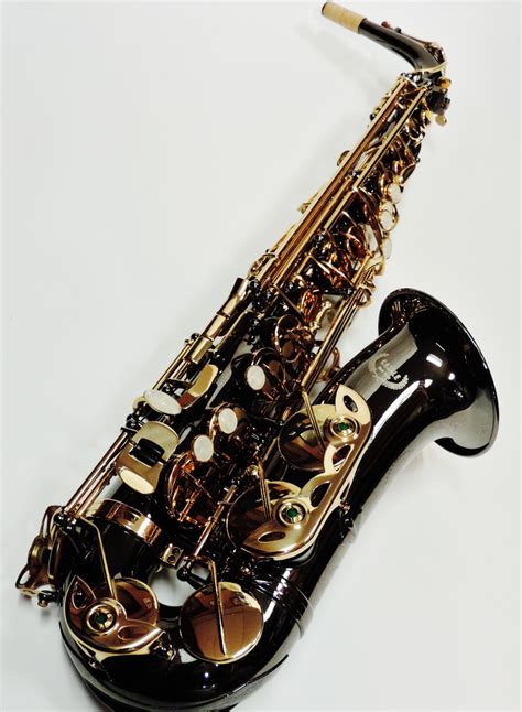 Black Alto Sax With Gold Keys Jc Home