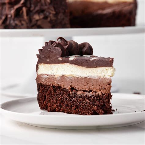 Black Tie Mousse Cake Recipe Four Layer Mousse Cake Bonni Bakery