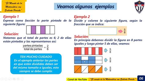 RepresentaciÓn GrÁfica De Las Fracciones Para 5to Grado De Primaria Youtube