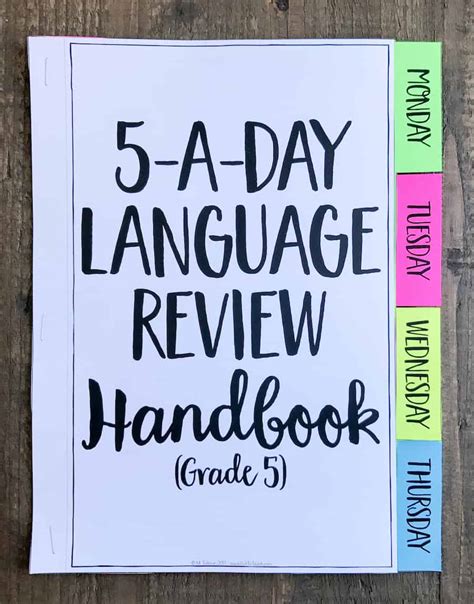 5th Grade Daily Language Spiral Review • Teacher Thrive