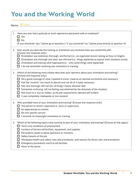 Workplace Safety Quiz With Answers Safety Quiz