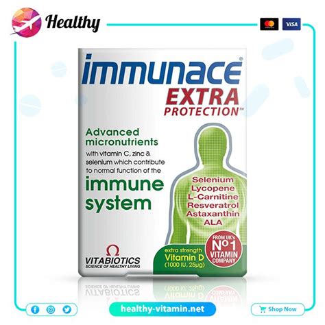 Immunace Extra Protection 30 Tablets Vitabiotics Healthy