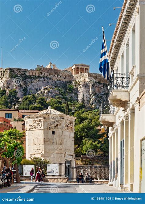 The Tower of the Winds, Roman Agora, Athens, Greece Editorial Image ...