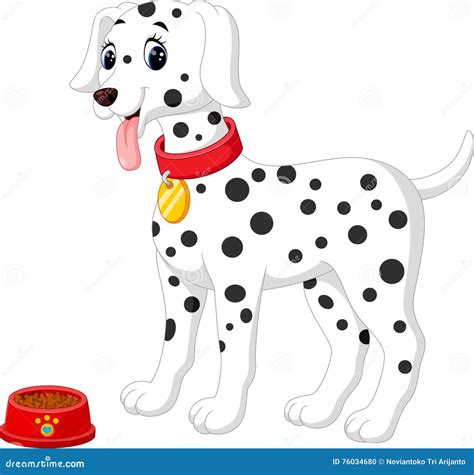 Cute dalmation dog stock vector. Illustration of sitting - 76034680